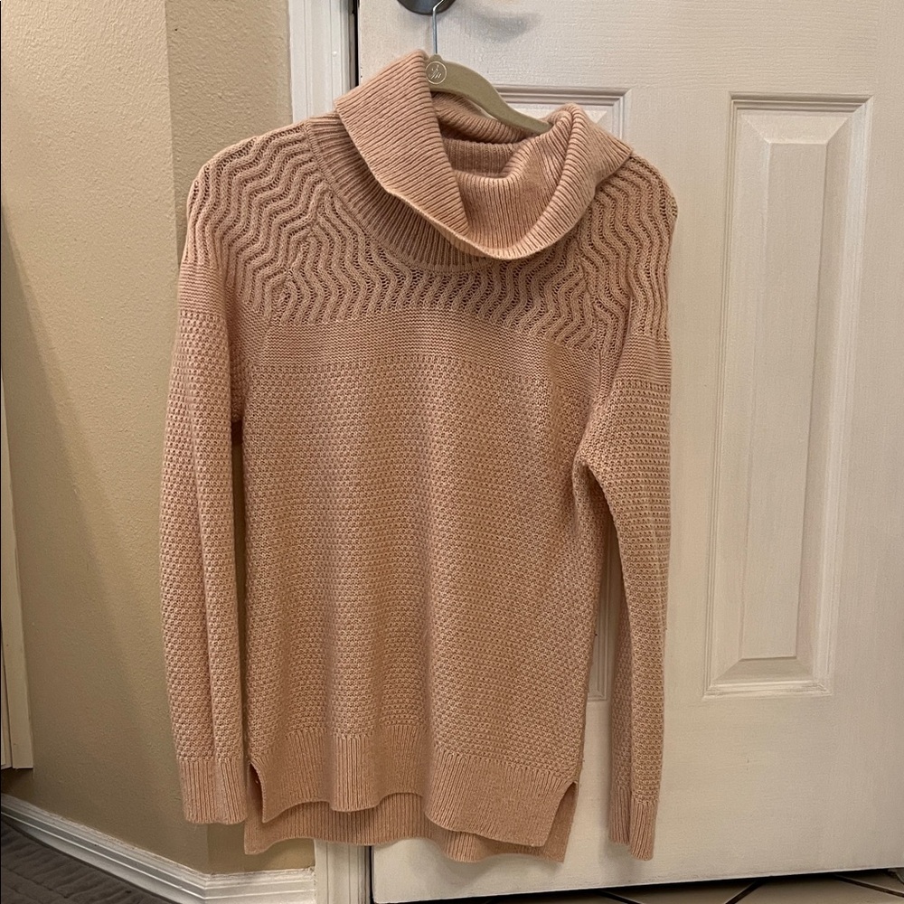 Calvin Klein Women's Cowl Neck Sweater in Blush